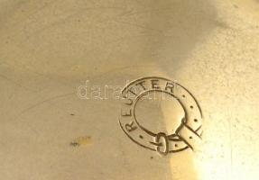 BMF alpakka áttört tál, jelzett, d: 23 cm