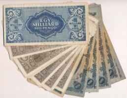 21db-os vegyes inflációs pengő T:III,III- némelyiken folt