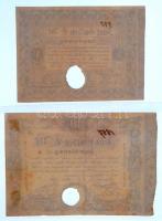 Temesvár 1849.05.01. 5G érvénytelenítő lyukasztással + Temesvár 1849.05.01. 10G érvénytelenítő lyuka...