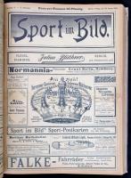 1898 Sport im Bild. c. sportújság majdnem komplett évfolyama bekötve, sok képpel / Sports magazine a...