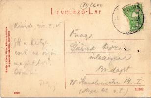 1910 Kisvárda, Szent László utca, Állami elemi iskola. W. L. (?) 2032. Kiadja Klein Gyula (EK)