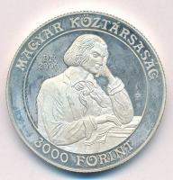 2000. 3000Ft Ag "125 éves a Liszt Ferenc Zeneművészeti Egyetem" T:1 (eredetileg PP) Hungar...