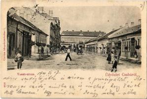 1901 Békéscsaba, Vasút utca, Bille-Berger üzlete. Kiadja a Corvina könyvkereskedés 4024.