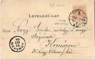 1899 Szob, Kálvária. Kiadja Hegedűs Lajos (vágott / cut)