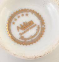 AML porcelán mokkás készlet, matricás, jelzett, eredeti dobozában, részben bontatlan csészealjakkal,...