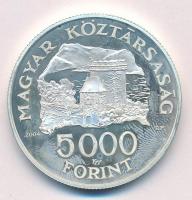 2004. 5000Ft Ag "Visegrádi vár" T:1 (eredetileg PP) ujjlenyomat Adamo EM192