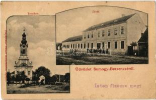 1903 Berzence, Somogy-Berzence; Római katolikus templom, Zárda. Fénynyomat Divald műintézetéből (EK)