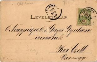 1903 Berzence, Somogy-Berzence; Római katolikus templom, Zárda. Fénynyomat Divald műintézetéből (EK)