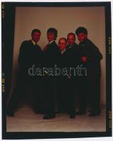 cca 1994 Az Első Emelet zenekar, diapozitív, 7,5×6 cm