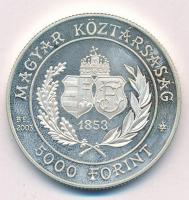 2003. 5000Ft Ag "150 éves a Budapesti Filharmóniai Társaság" T:1 (eredetileg PP) ujjlenyom...