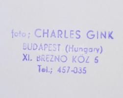 Gink Károly (1922-2002): Bányászok, pecséttel jelzett fotó, 39×29 cm