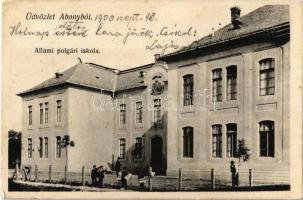 1906 Abony, Állami polgári iskola (EK)