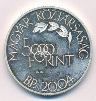 2004. 5000Ft Ag "Nyári olimpia-Athén" T:1 (eredetileg PP) ujjlenyomat Adamo EM189