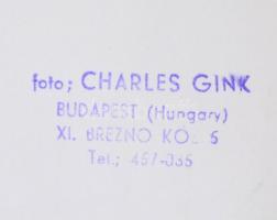 1984 Gink Károly (1922-2002): Dunakanyar, pecséttel jelzett fotó, 30×40 cm