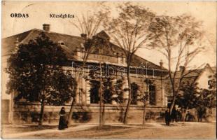 1922 Ordas, Községháza. Kiadja a Hangya Szövetkezet