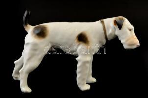 Herendi foxi, kézzel festett, jelzett, hibátlan, m: 19,5 cm, h: 31 cm