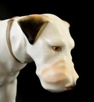 Herendi foxi, kézzel festett, jelzett, hibátlan, m: 19,5 cm, h: 31 cm