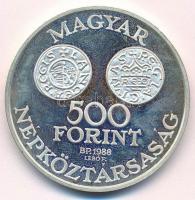 1988. 500Ft Ag "Szent István" T:1 (eredetileg PP)  Adamo EM102