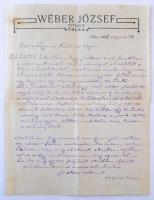 Tolna 1905. "A Tolnai Népbank Részvénytársaság" részvénye 100K-ról, szárazpecséttel, szelv...