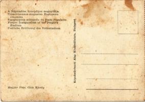 1953 Budapest XIV. Népstadion ünnepélyes megnyitója. Képzőművészeti Alap kiadása. Gink Károly felvét...