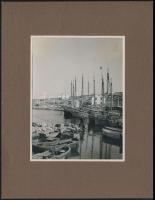 1911 Veglia szigete, Siló kikötője / Port of Veglia photo 8,5x11,5 cm on cartboard