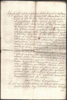 1795 Veszprém megyei földek csereszerződése viaszpecséttel 5 beírt oldalon