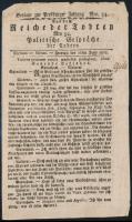 1805 Reiche der Todten pozsonyi újság 4p.