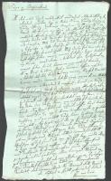1854 Osztályos egyezségi levél magyar nyelven
