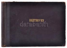 cca 1870 Beethoven nyitányok kotta egészvászon kötésben
