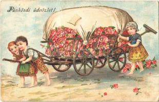 32 db régi és modern motívumlap vegyesen (üdvözlőlapok, folklór, vallás, propaganda, stb.) / 32 pre-...