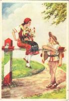 32 db régi és modern motívumlap vegyesen (üdvözlőlapok, folklór, vallás, propaganda, stb.) / 32 pre-...