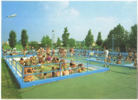 25 db MODERN magyar díjjegyes városképes lap, közte pár egyforma / 25 MODERN Hungarian town-view PS-...