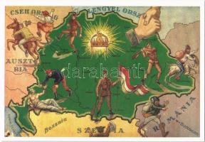 12 db MODERN irredenta propaganda lap és reprint / 12 MODERN Hungarian irredenta propaganda cards an...