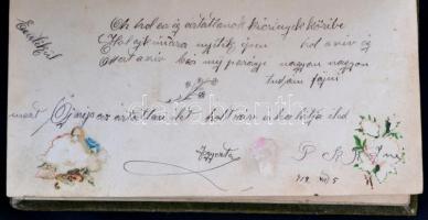 cca 1910 Emlékkönyv egy két rajzzal