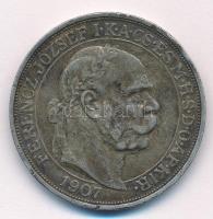 1907KB 5K Ag "Ferenc József koronázásának 40. évfordulója" T:2- patina
Adamo K7.1