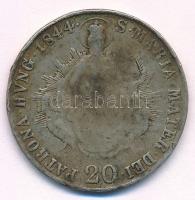 1844B 20kr Ag "V. Ferdinánd" T:3 patina, ph.
Huszár 2081., Unger III.:1419