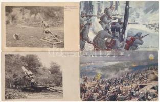 29 db régi katonai motívumlap, főleg első világháborús osztrák-magyar lapok és pár fotó / 29 pre-194...