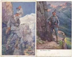 29 db régi katonai motívumlap, főleg első világháborús osztrák-magyar lapok és pár fotó / 29 pre-194...