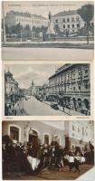 32 db régi magyar városképes lap, sok Budapest / 32 pre-1945 Hungarian town-view postcards, many Bud...