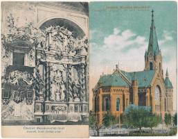 32 db régi magyar városképes lap, sok Budapest / 32 pre-1945 Hungarian town-view postcards, many Bud...