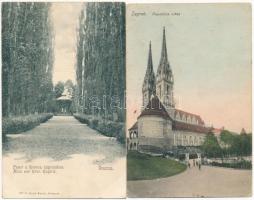 25 db régi főleg történelmi magyar városképes lap, kevés külföldi várossal / 25 pre-1945 mainly Hist...