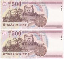 1998. 500Ft "EA" (2x) sorszámkövetők T:I
Adamo F54