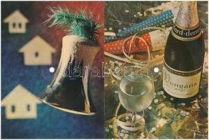 5 db MODERN Colorvox hanglemez képeslap: Badacsony, Szeged, Veszprém, karácsonyi és újévi üdvözlet +...