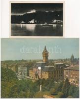 5 db MODERN Colorvox hanglemez képeslap: Badacsony, Szeged, Veszprém, karácsonyi és újévi üdvözlet +...