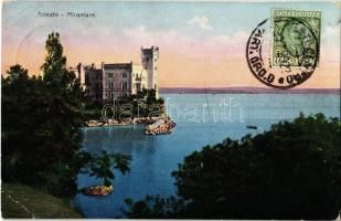 1929 Trieste, Trieszt, Trst; Miramare kastély / Miramar Castle. TCV card (EB)