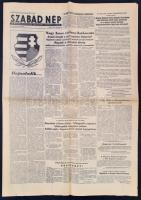1956 a Szabad nép, az MDP központi lapja 14. évf. 297. lapszáma (okt. 29.), érdekes aktuális hírekkel