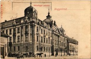 1903 Nagyvárad, Oradea; Pénzügyi palota, üzlet. D. K. F. E. 20. / Financial Palace, Palace of Finance, shop (EK)