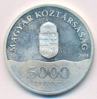 2008. 5000Ft Ag "XXIX. Nyári Olimpiai Játékok - Peking 2008" T:1 (eredetileg PP) Adamo EM2...