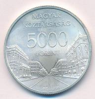 2009. 5000Ft Ag "Világörökség helyszínek: Budapest" T:BU ujjlenyomat Adamo EM223