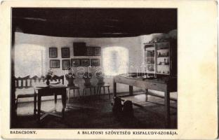 Badacsony, a Balatoni Szövetség Kisfaludy-szobája, belső (EK)